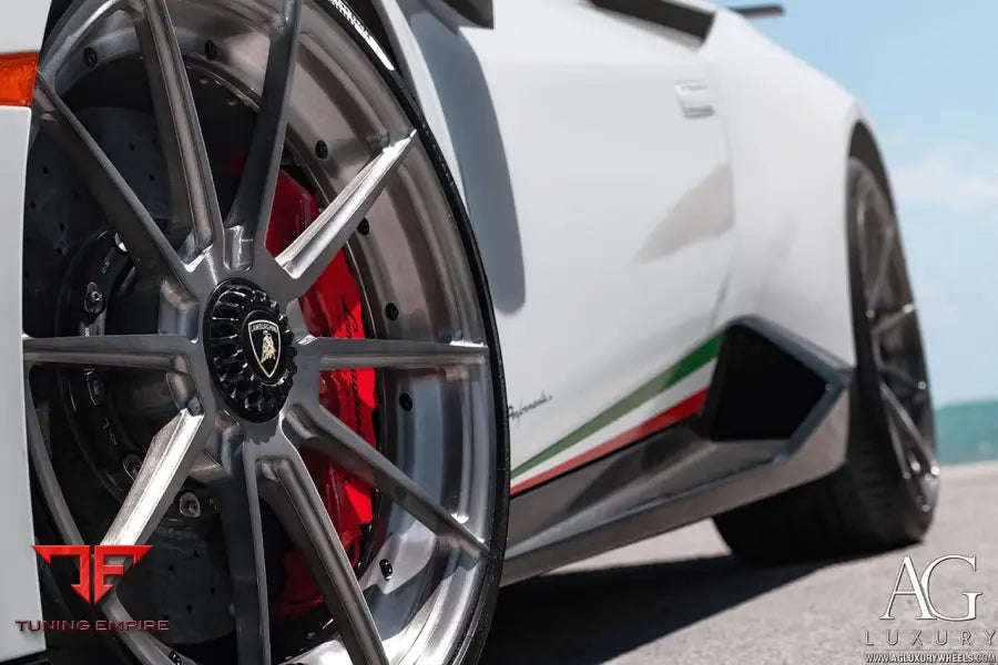 Lamborghini Huracan Performante on custom forged wheels