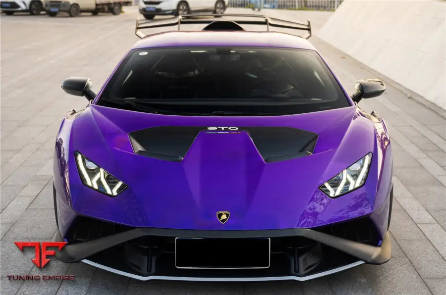 LAMBORGHINI HURACAN STO DRY CARBON FIBER DOWN-FRONT LIP BSD