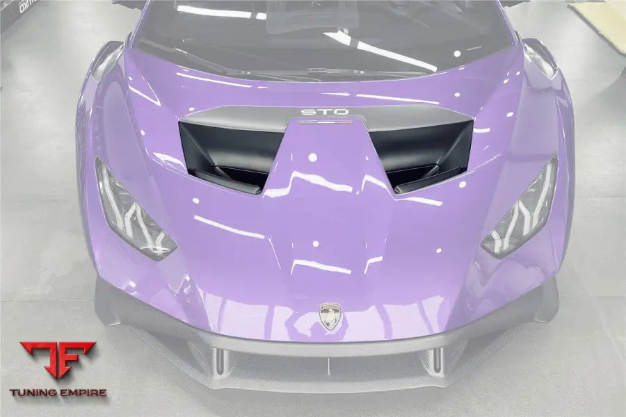 LAMBORGHINI HURACAN STO DRY CARBON FIBER HOOD VENTS BSD