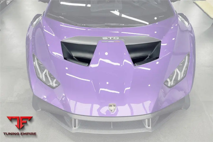 LAMBORGHINI HURACAN STO DRY CARBON FIBER HOOD VENTS BSD