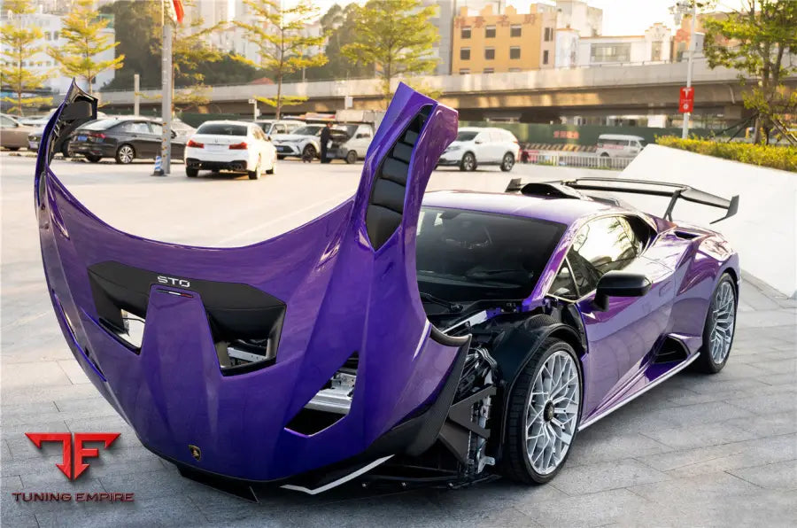 LAMBORGHINI HURACAN STO DRY CARBON FIBER HOOD VENTS BSD