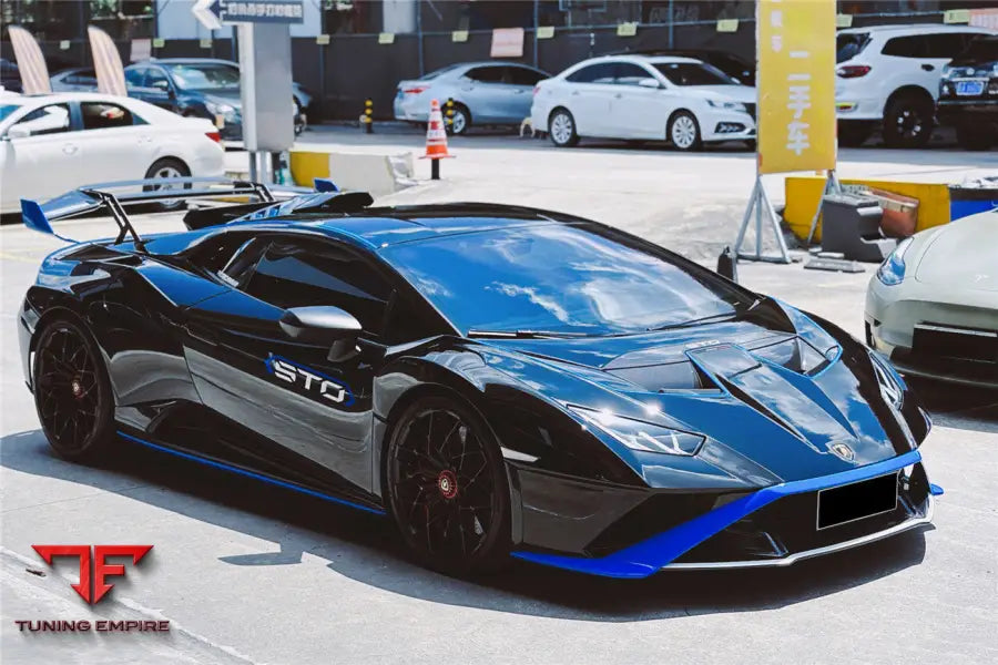 LAMBORGHINI HURACAN STO DRY CARBON FIBER HOOD VENTS BSD