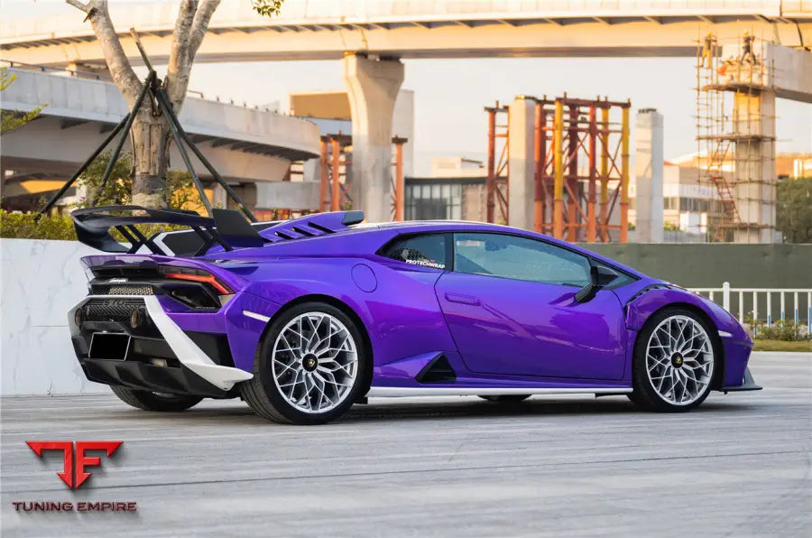 LAMBORGHINI HURACAN STO DRY CARBON FIBER TRUNK SPOILER WING PLATE BSD