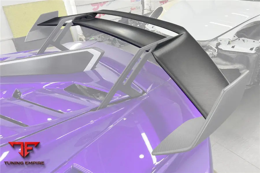 LAMBORGHINI HURACAN STO DRY CARBON FIBER TRUNK SPOILER WING PLATE BSD