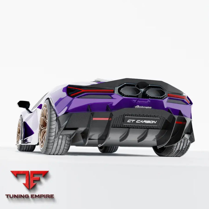 LAMBORGHINI REVUELTO CARBON FIBRE REAR DIFFUSER - CT CARBON