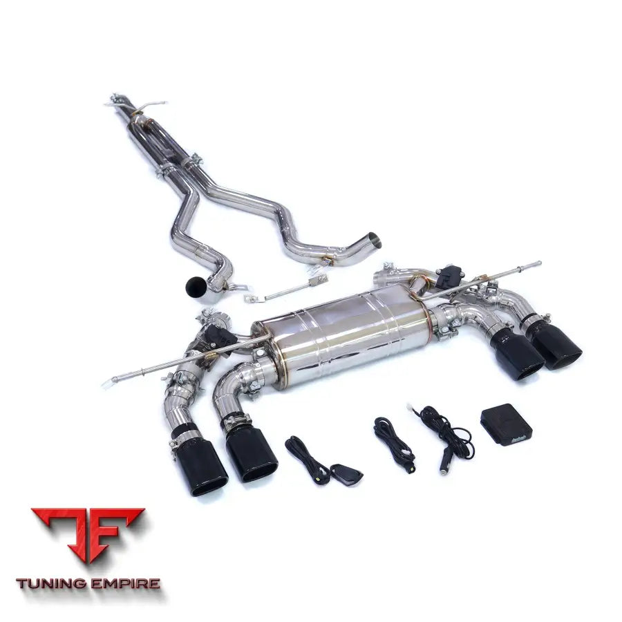 LAND ROVER DEFENDER 110 P400 STAINLESS STEEL CATBACK RAZOR EXHAUST WITH MUFFLER VALVE