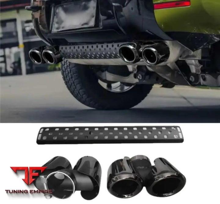LAND ROVER DEFENDER 90 110 ALUMINUM EXHAUST TIP ROUND 2020+
