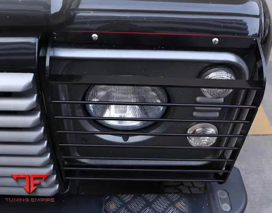 LAND ROVER DEFENDER 90 110 FRONT HEADLIGHT COVER STAINLESS STEEL 2004-2018