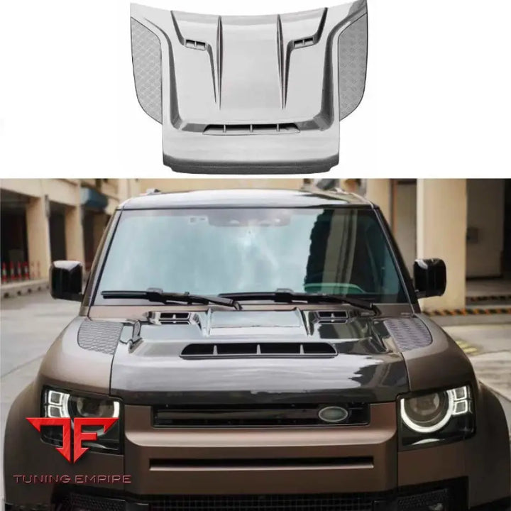 LAND ROVER DEFENDER DRY CARBON FIBER HOOD BONNET 2020+