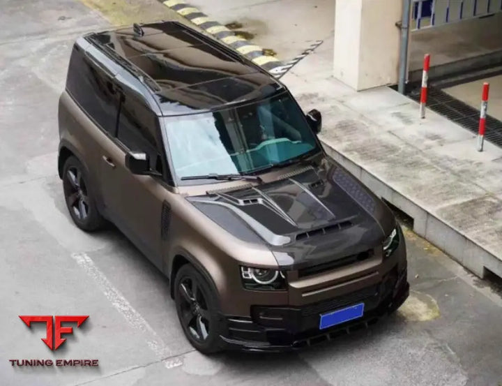 LAND ROVER DEFENDER DRY CARBON FIBER HOOD BONNET 2020+