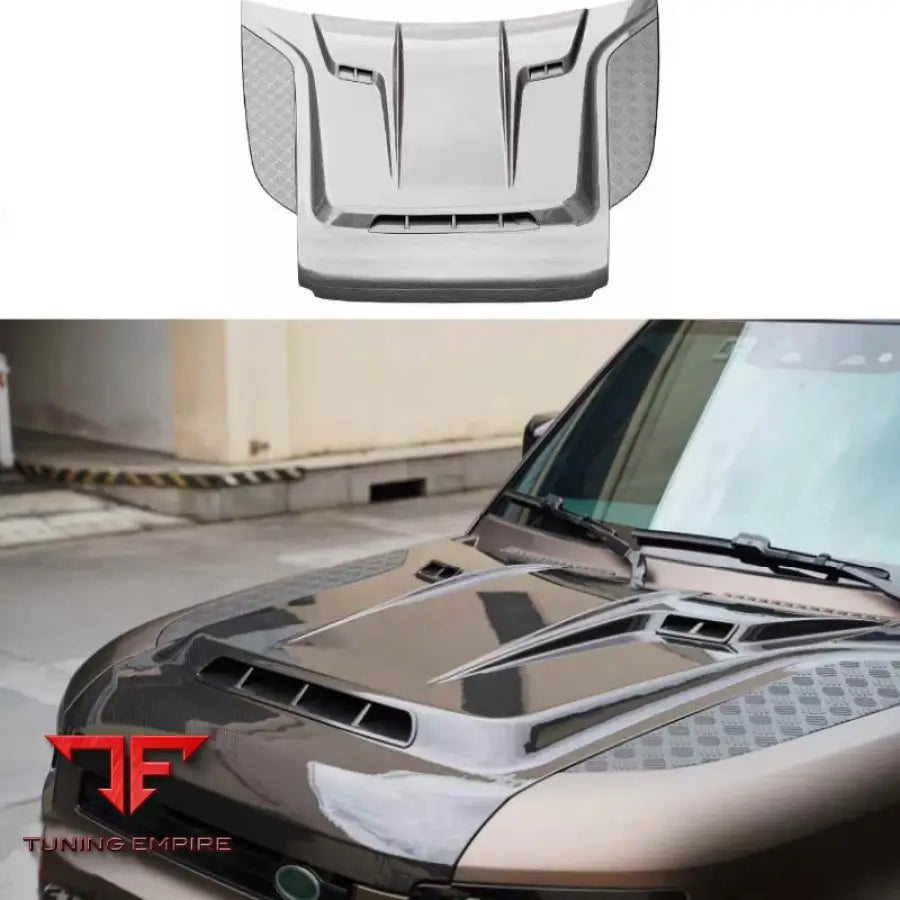 LAND ROVER DEFENDER DRY CARBON FIBER HOOD BONNET 2020+