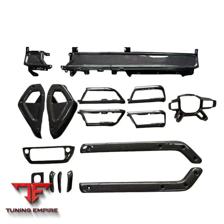 LAND ROVER DEFENDER INTERIOR DRY CARBON FIBER DASHBOARD TRIMS FIT 110 90