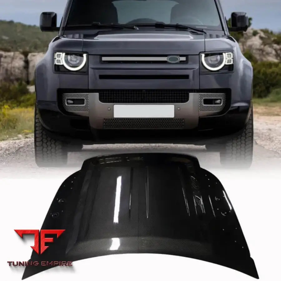 LAND ROVER DEFENDER L663 110 CARBON FIBER ENGINE BONNET HOOD COVER 2020-2023Y