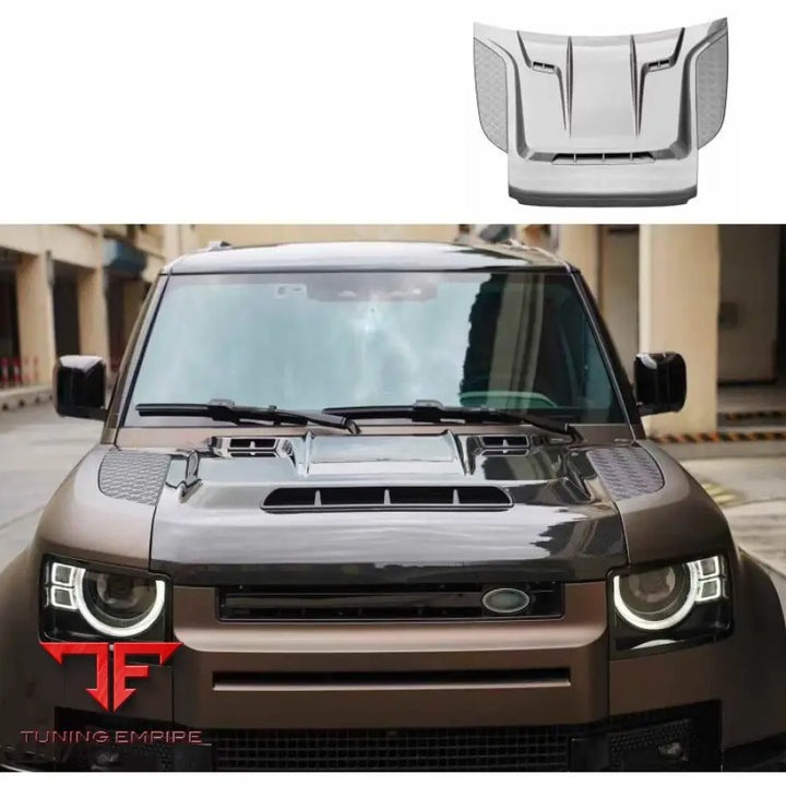 LAND ROVER DEFENDER L663 DRY CARBON FIBER ENGINE HOOD