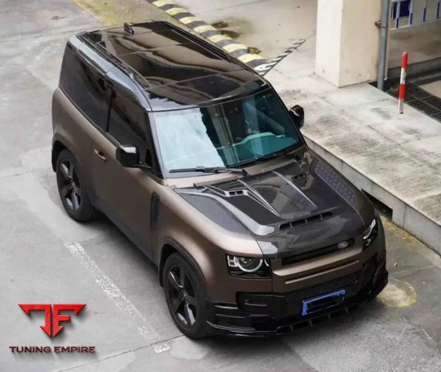 LAND ROVER DEFENDER L663 DRY CARBON FIBER ENGINE HOOD