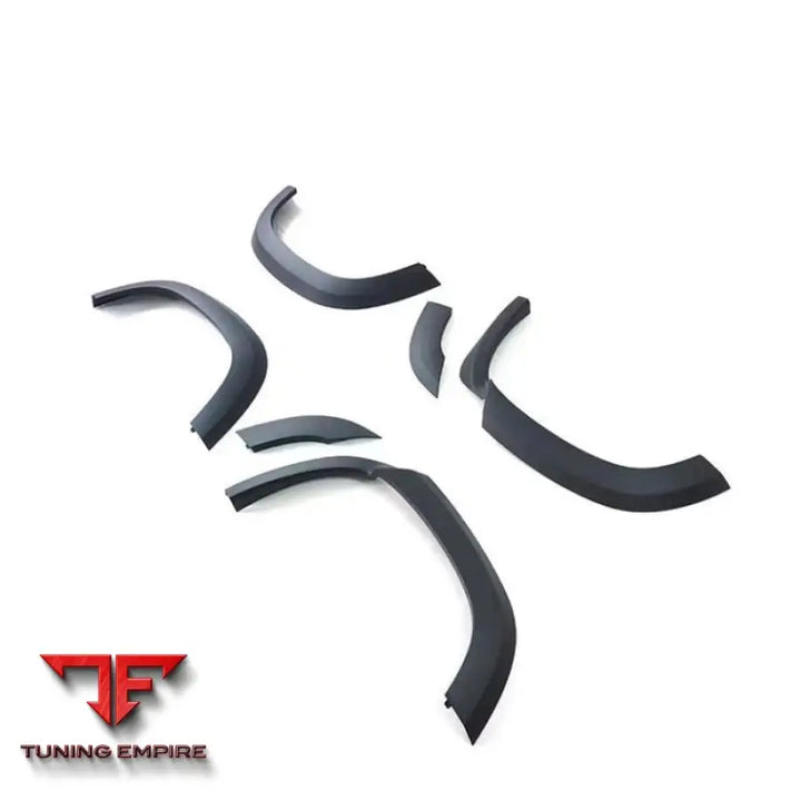 LAND ROVER DEFENDER MATTE BLACK OVER FENDERS ARCHES 110 90