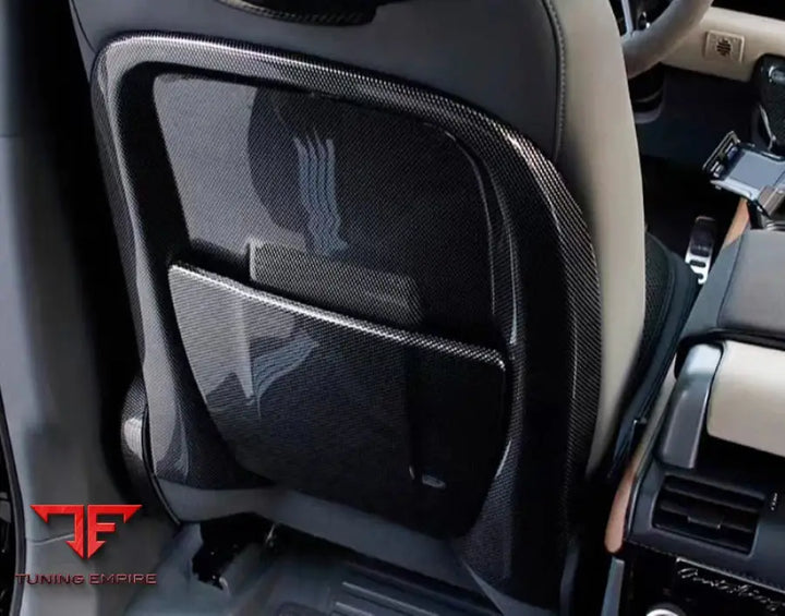 LAND ROVER DEFENDER REAR SEAT COVERS CARBON FIBER