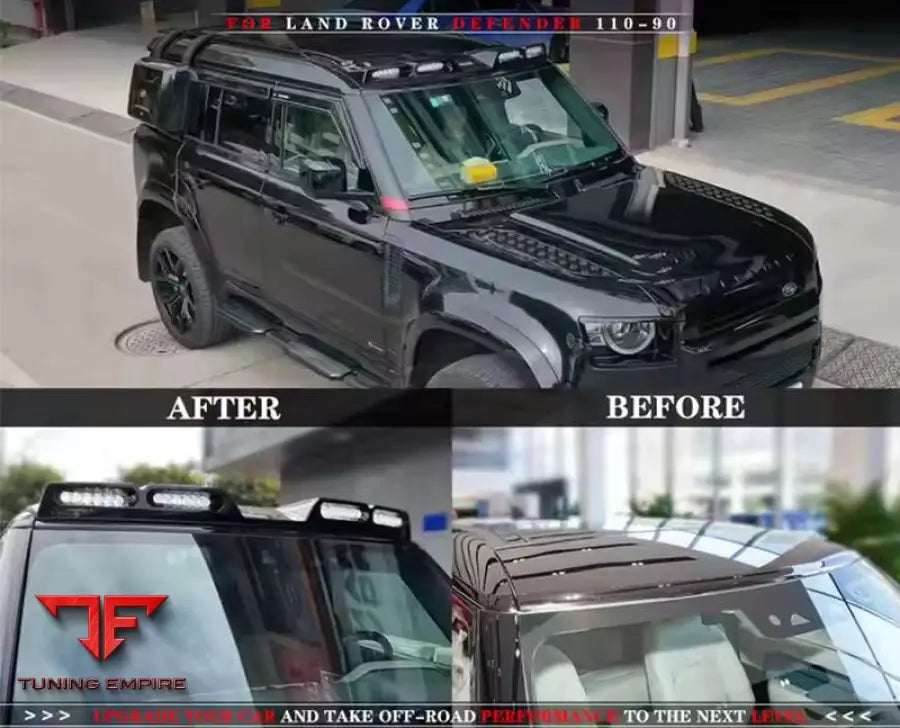 LAND ROVER DEFENDER ROOF LED BAR CARBON FIBER