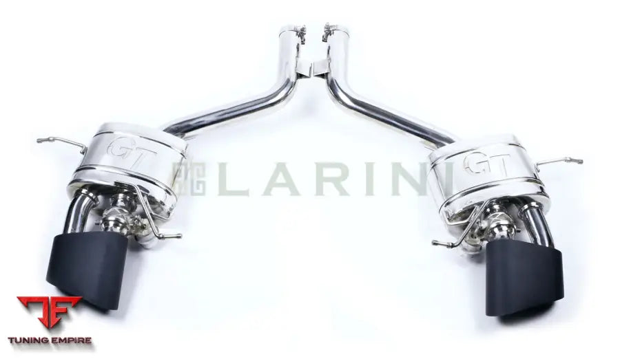 LARINI 'CLUB SPORT' EXHAUST REAR BOXES (DIAMOND BLACK OVAL TIPS) WITH VALVE CONTROL – MASERATI GRANTURISMO SPORT