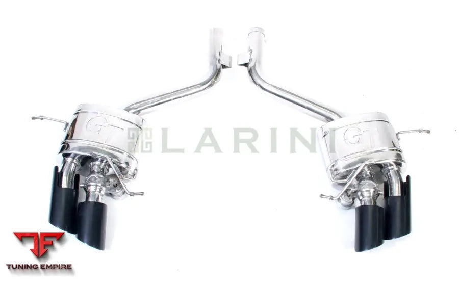 LARINI 'CLUB SPORT' EXHAUST REAR BOXES (DIAMOND BLACK QUAD TIPS) WITH VALVE CONTROL – MASERATI GRANTURISMO 4.2
