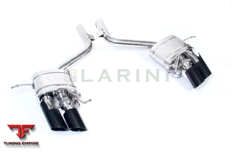 LARINI 'CLUB SPORT' EXHAUST REAR BOXES (DIAMOND BLACK QUAD TIPS) WITH VALVE CONTROL – MASERATI QUATTROPORTE (S2) 4.2