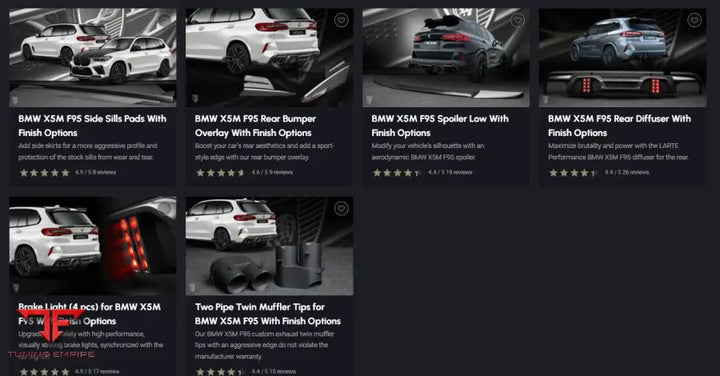 LARTE BMW X5M F95 BODY KIT