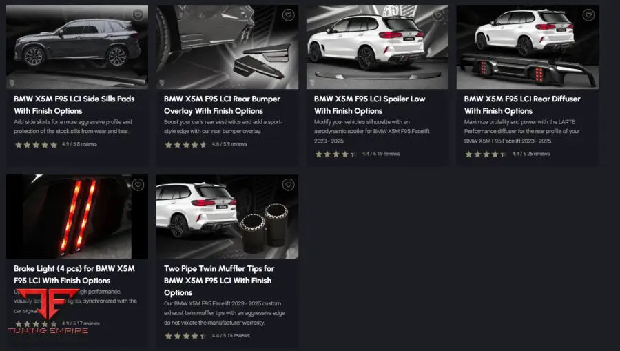 LARTE BMW X5M F95 LCI BODY KIT