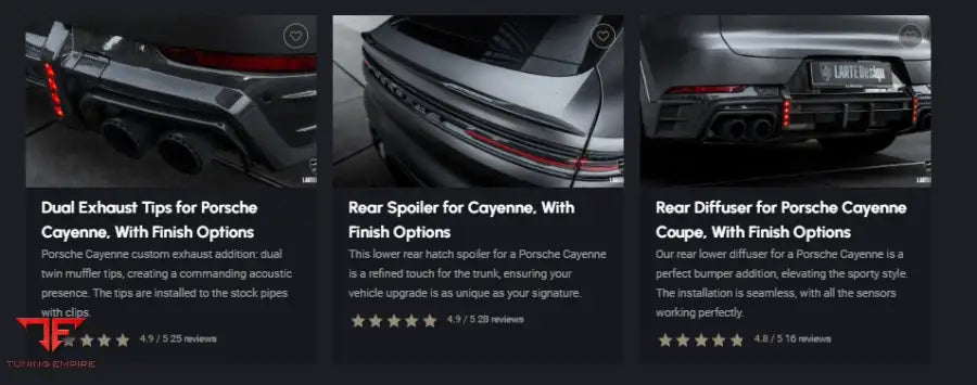 LARTE PORSCHE CAYENNE BODY KIT