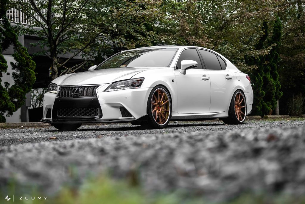 LEXUS GS F-SPORT on custom forged wheels