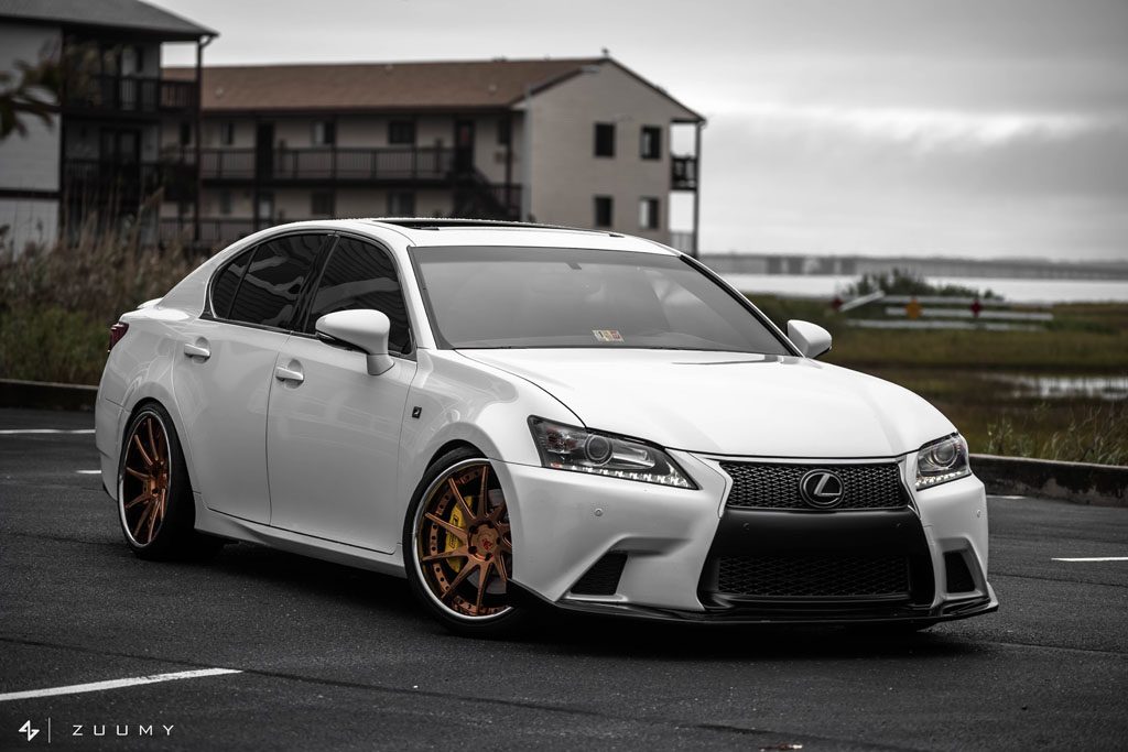 LEXUS GS F-SPORT on custom forged wheels