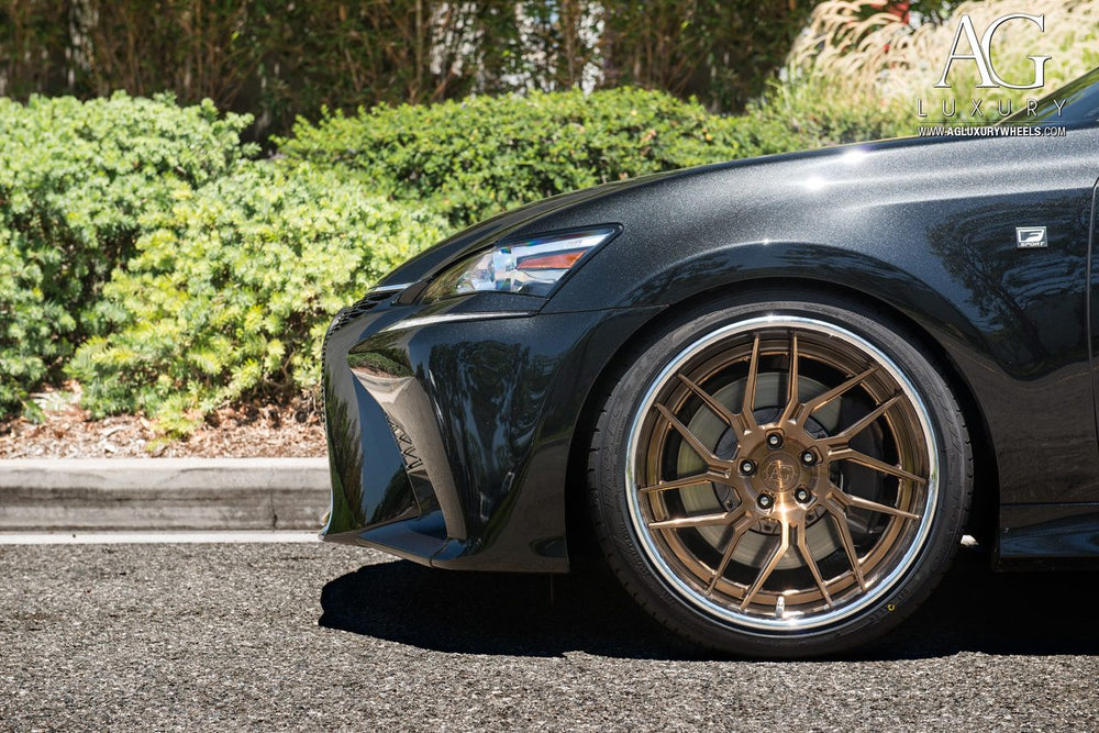 Lexus GS350 on custom forged wheels