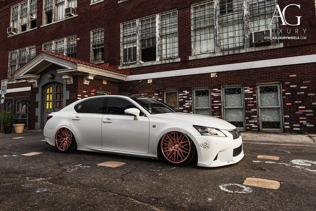 Lexus GS350 F-Sport on custom forged wheels