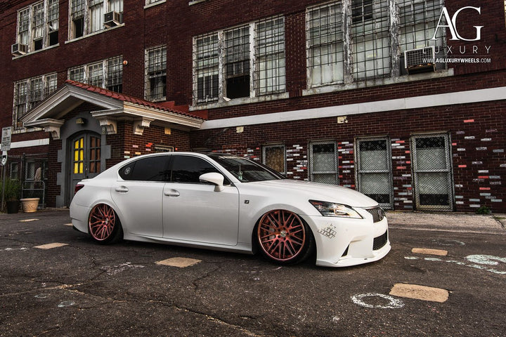 Lexus GS350 F-Sport on custom forged wheels
