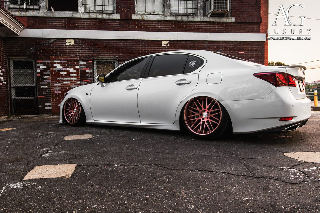 Lexus GS350 F-Sport on custom forged wheels