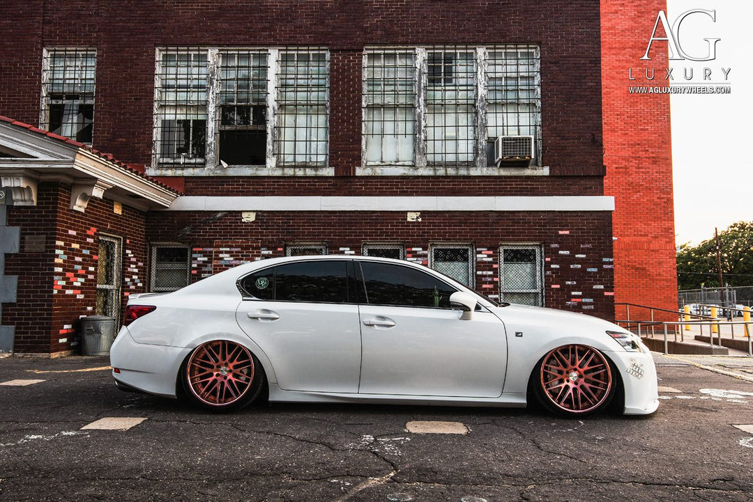 Lexus GS350 F-Sport on custom forged wheels