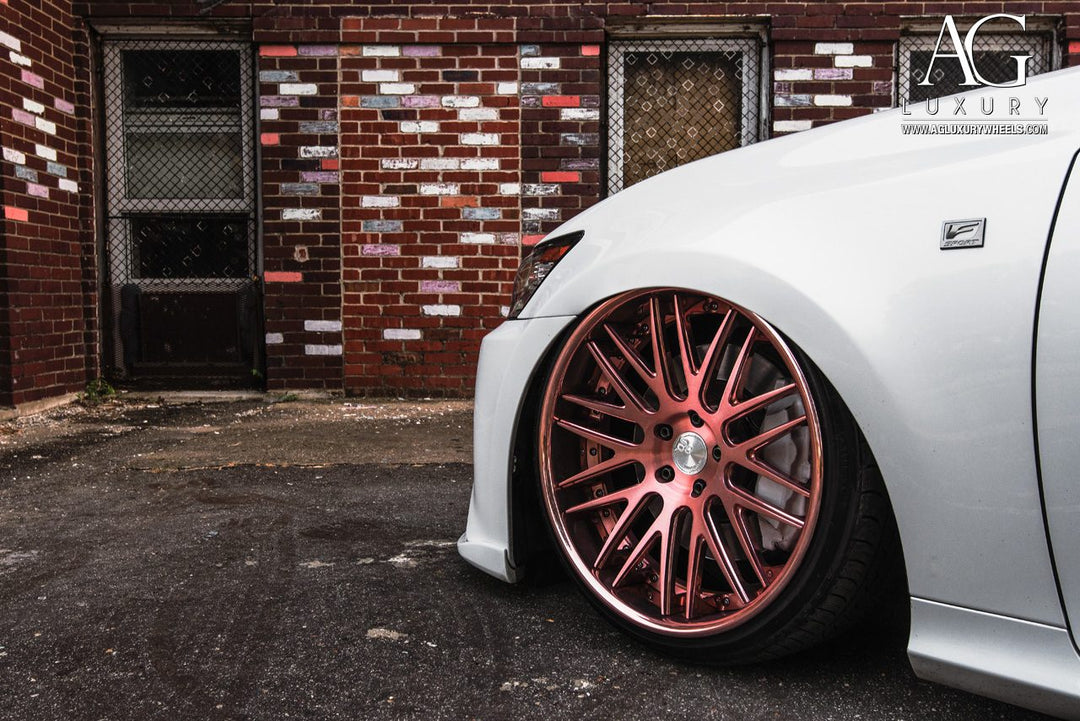 Lexus GS350 F-Sport on custom forged wheels