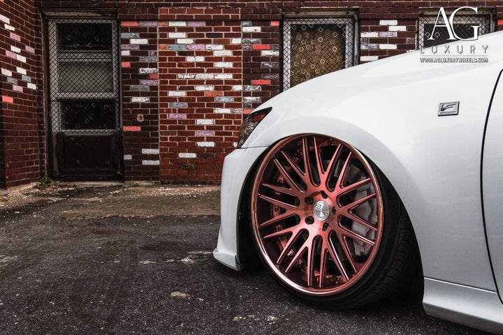 Lexus GS350 F-Sport on custom forged wheels