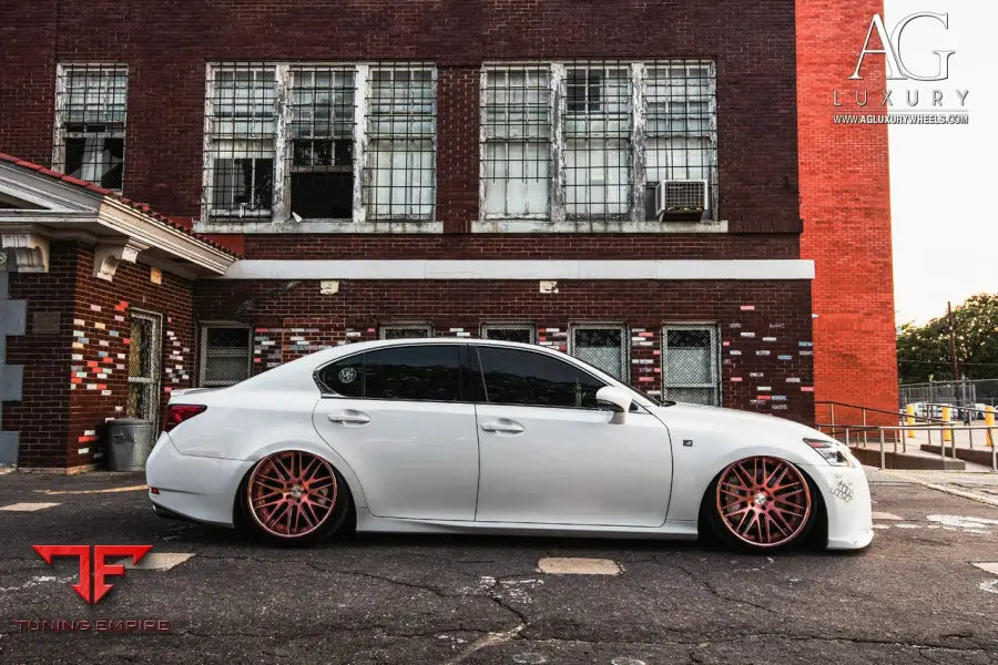 Lexus GS350 F-Sport on custom forged wheels