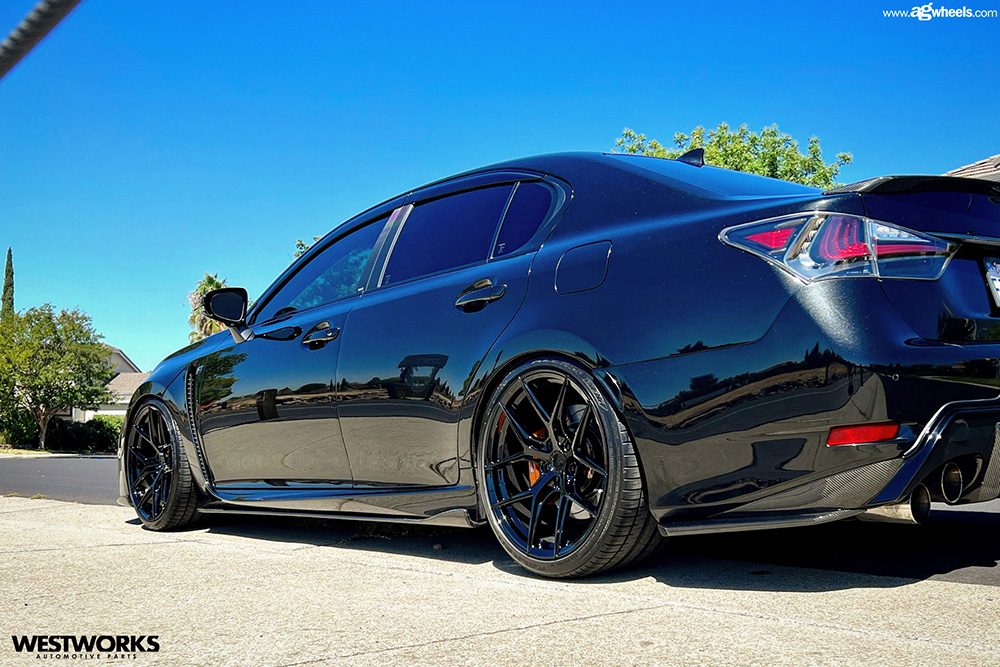 LEXUS GSF on custom forged wheels