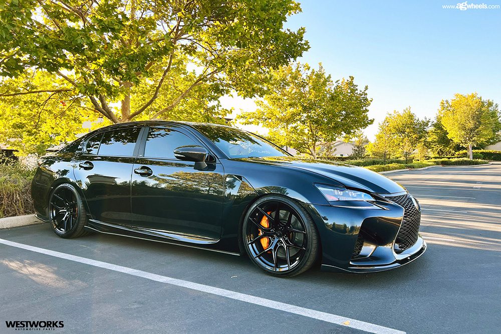LEXUS GSF on custom forged wheels