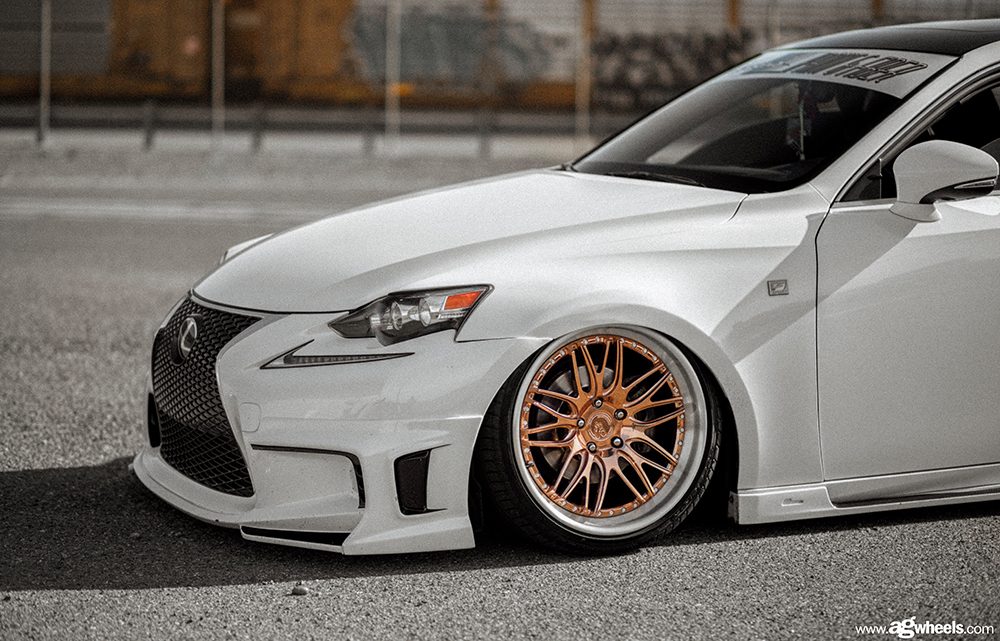 LEXUS IS250 F-SPORT on custom forged wheels