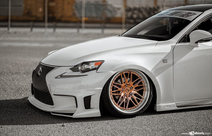 LEXUS IS250 F-SPORT on custom forged wheels
