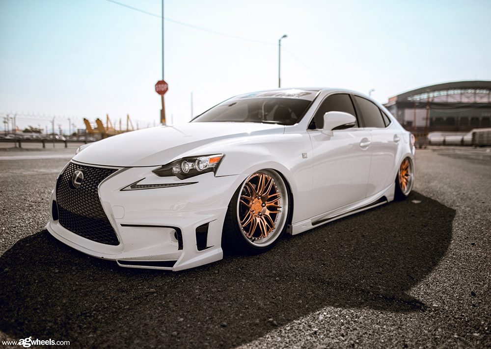 LEXUS IS250 F-SPORT on custom forged wheels