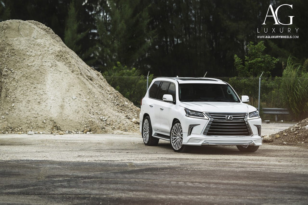 Lexus LX570 on custom forged wheels