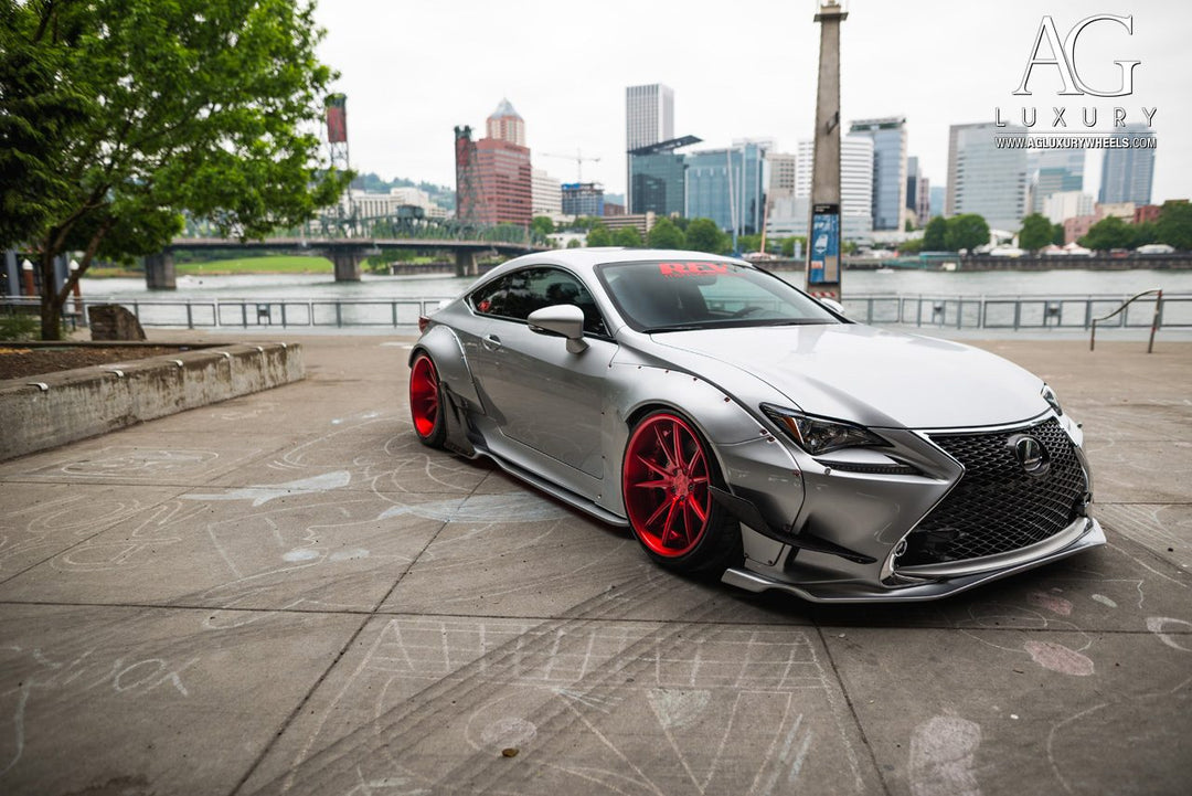 Lexus RC350 F-Sport on custom forged wheels