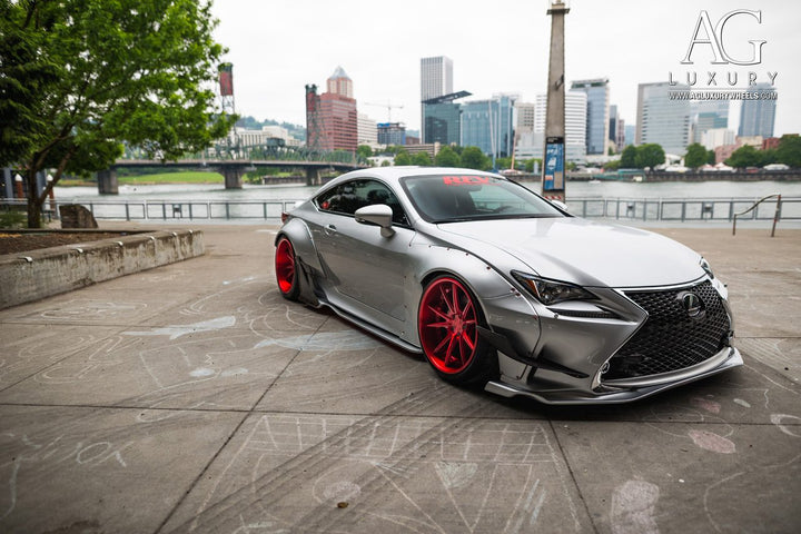 Lexus RC350 F-Sport on custom forged wheels