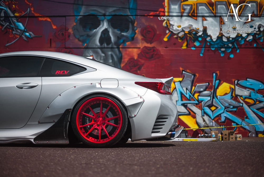 Lexus RC350 F-Sport on custom forged wheels