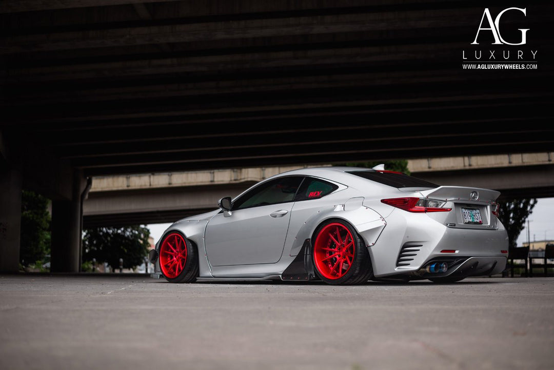Lexus RC350 F-Sport on custom forged wheels