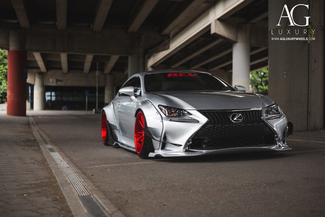 Lexus RC350 F-Sport on custom forged wheels