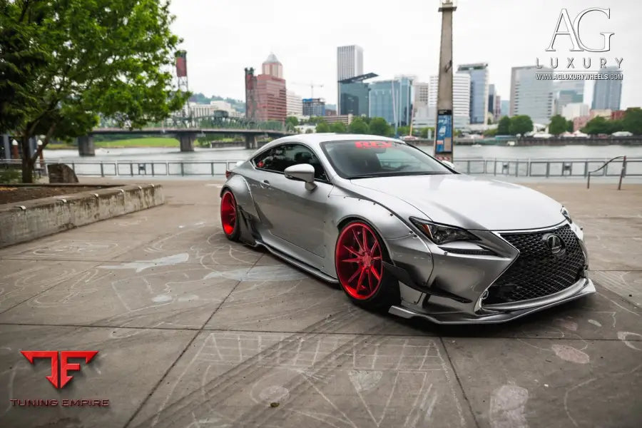Lexus RC350 F-Sport on custom forged wheels